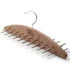 NEW DXL Cedar Tie Organizer Natural Aromatic Cedar Wood Tie Scarf Holder 42 Ties